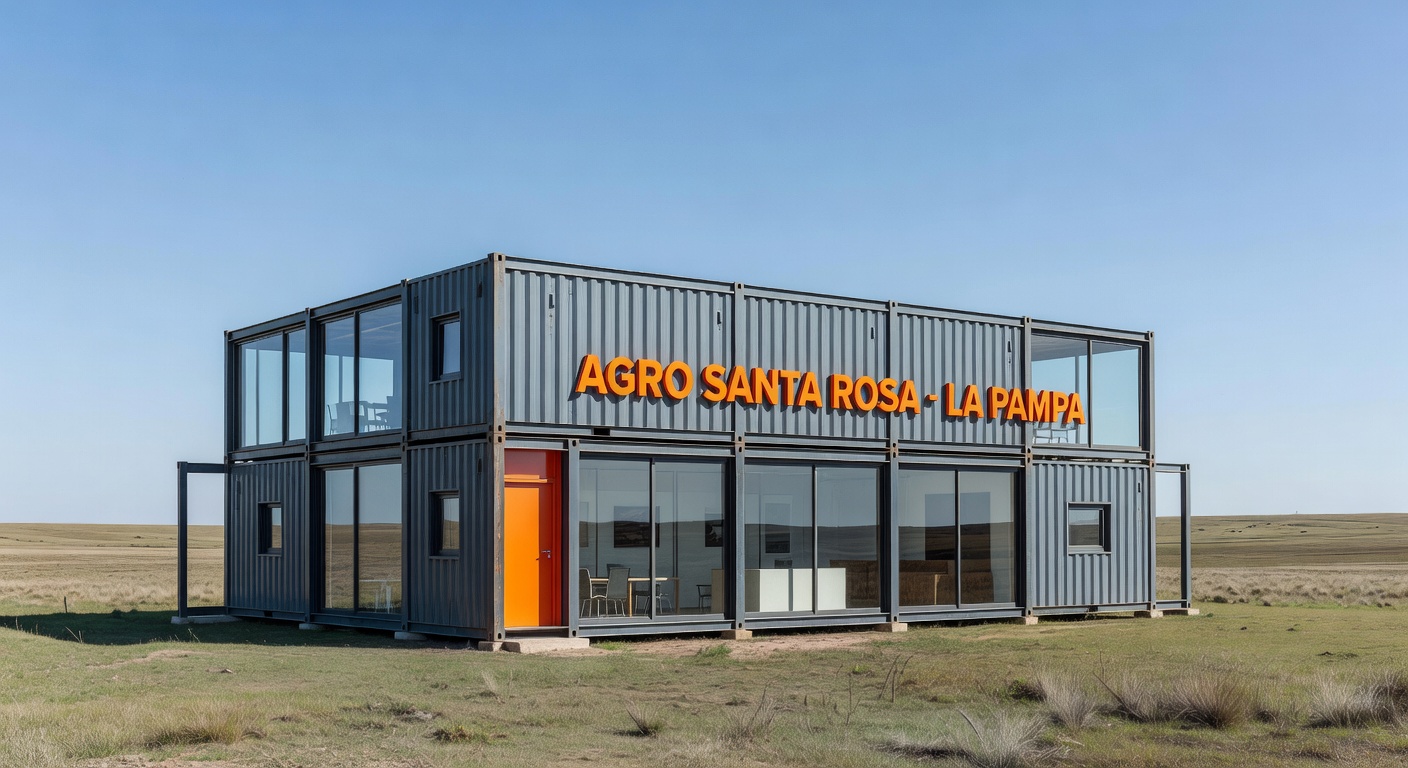 Oficinas modulares para empresa agropecuaria