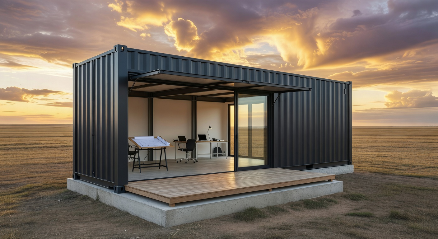 Estudio de arquitectura en contenedor