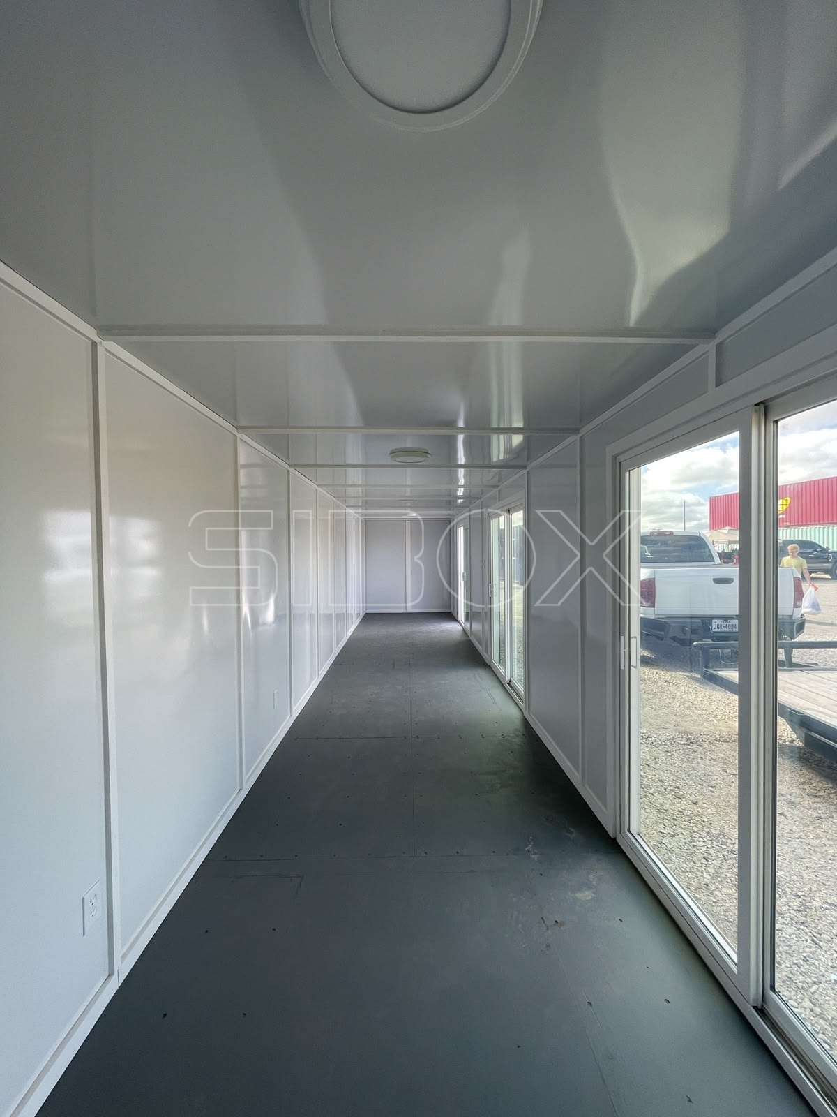 Interior módulo de obra