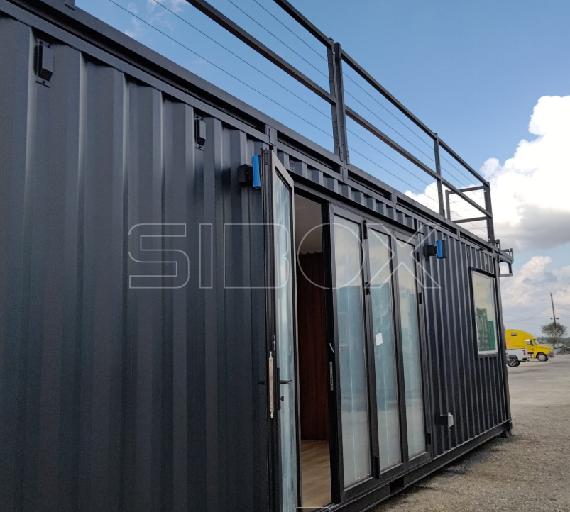 Módulo con puertas vidriadas